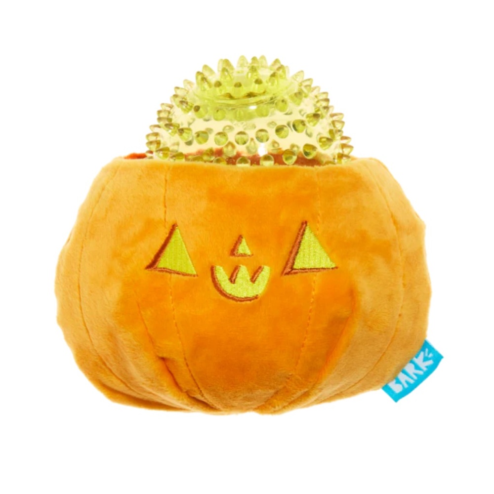 BARK Monster Gnash Spike-O'-Lantern Dog Toy